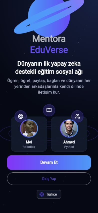 Mentora mobil uygulaması