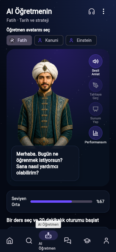 Fatih AI öğretmen ekranı
